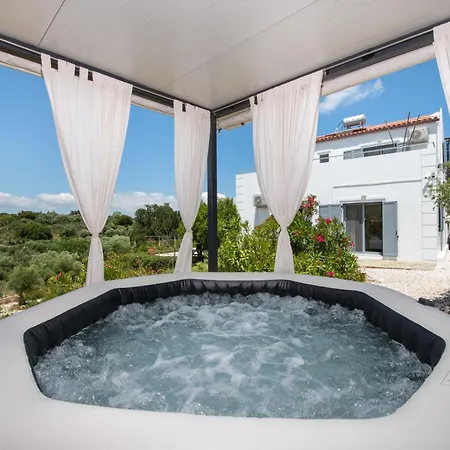 Di Lusso Agave Con Piscina Privata Riscaldata E Jacuzzi Βίλα Λιτσάρδα